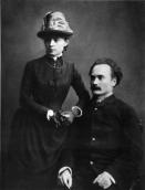 1886. With his wife