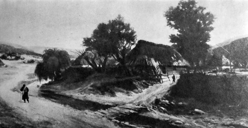 А. Манастирський. Галицьке село. 1955 р.