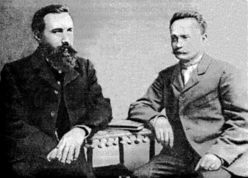 Борис Грінченко та Іван Франко. Фото…