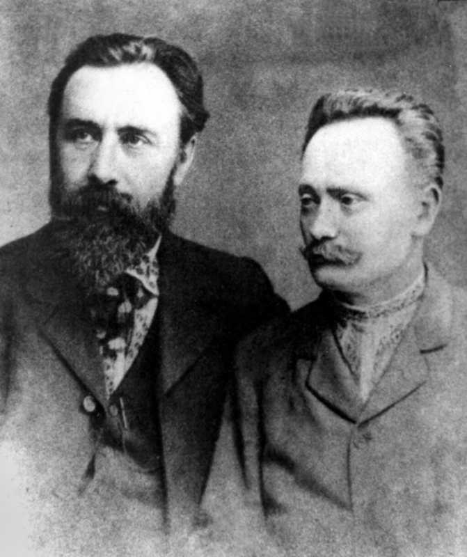 Борис Грінченко та Іван Франко. Фото…